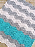 [crochet-baby-blanket] - Design by AW