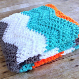 [crochet-baby-blanket] - Design by AW