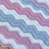 Handmade baby girl coming home blanket, Design by AW
