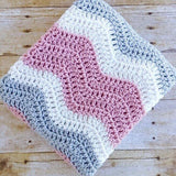 Handmade baby girl coming home blanket, Design by AW