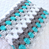 [crochet-baby-blanket] - Design by AW