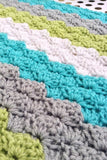 [crochet-baby-blanket] - Design by AW